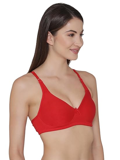 Clovia Women’s Cotton Wire-Free Non-Padded Full-Coverage T-Shirt Bra